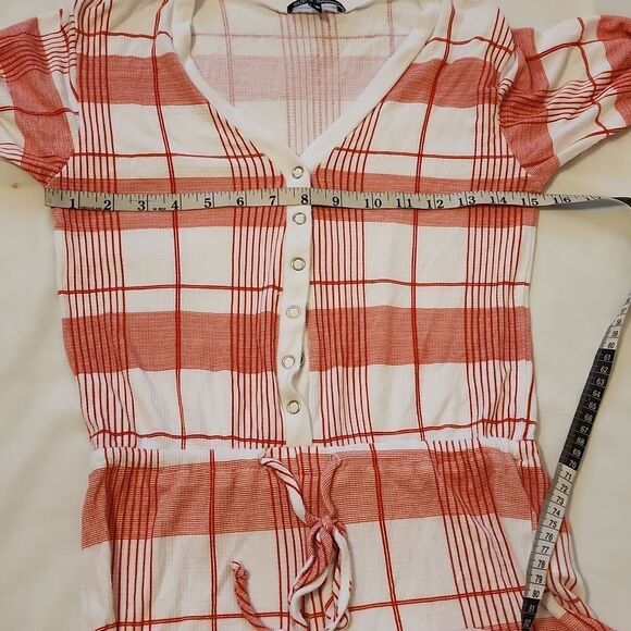 Wildfox Intimate Red Plaid Romper sz XS - Picture 5 of 8